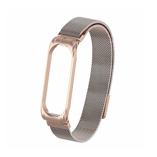 

Ремешок Red Line Xiaomi Mi Band 3/4/5, металл, розовый (УТ000023835)
