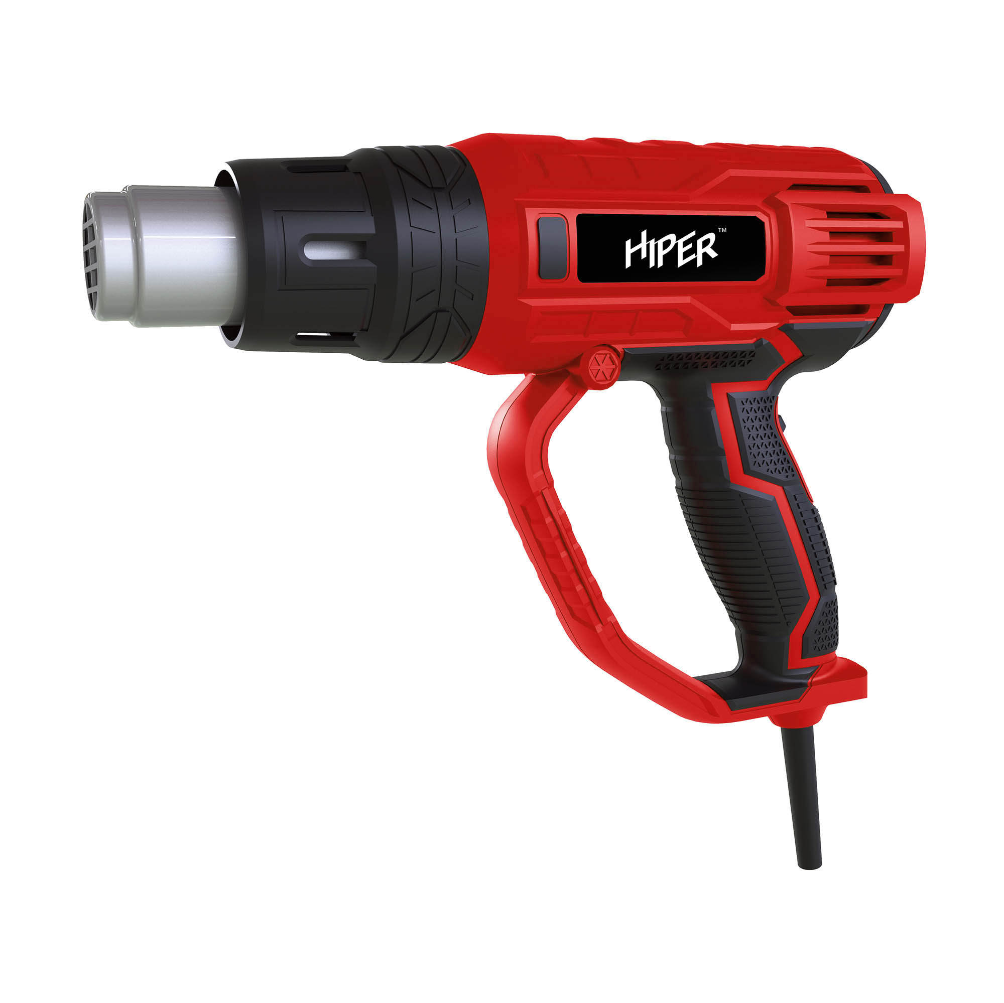 

Фен строительный Hiper HHG2000E, сетевой, 2 кВт, от 350°C, до 600°C, до 500 л/м, кейс, HHG2000E