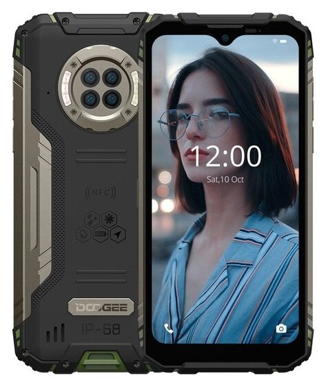 

Смартфон DOOGEE S96 Pro, 6.22" 720x1520 IPS, MediaTek Helio G90, 8Gb RAM, 128Gb, 3G/4G, NFC, Wi-Fi, BT, 4xCam, 2-Sim, 6350mAh, USB Type-C, Android 10, зеленый, ударопрочный корпус, S96 Pro