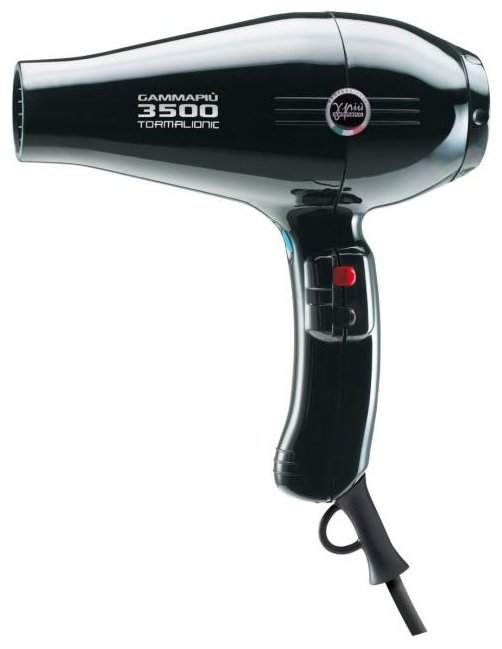 

Фен Gamma Piu 3500 TORMALIONIC 2500Вт, 4 режима, 1 насадка, производительность 118.8 м³/час, давление воздуха 30 мбар, уровень шума 71 дБ, ионизация, съемный фильтр, черный (076ЧЕРН/3500), 3500 TORMALIONIC