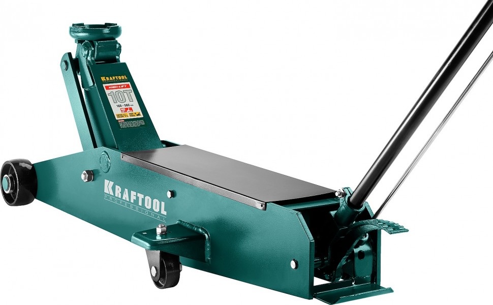

Домкрат Kraftool High-Lift, подкатной гидравлический, 10 т, 16 см-56 см (43455-10), High-Lift
