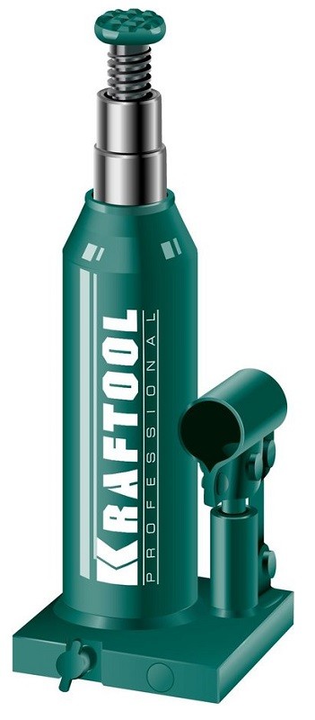 Домкрат Kraftool Professional Double Ram, бутылочный гидравлический двухступенчатый, 4т, 170мм-420мм (43463-4)