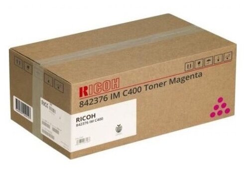 

Картридж лазерный Ricoh 842376, пурпурный, 13700 страниц, оригинальный для Ricoh IM C400