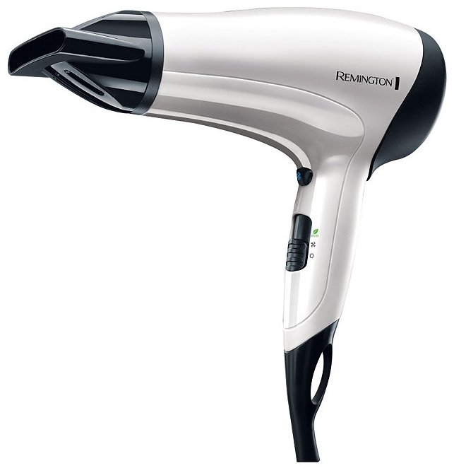 Фен Remington Power Volume D3015 2000Вт, 6 режимов, 2 насадки, режим ЭКО , белый (D3015)