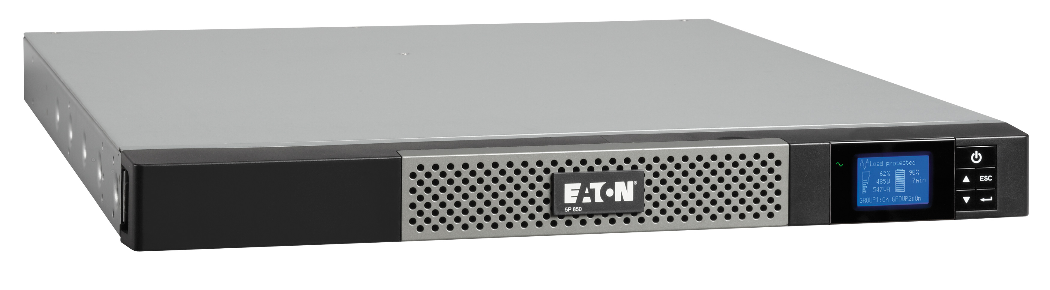 ИБП Eaton 5P 850iR, 850VA, 600W, IEC, розеток - 4, USB, черный (5P850iR)