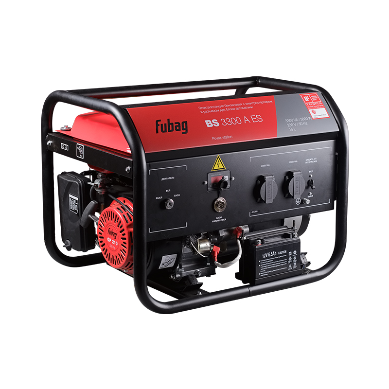 Электрогенератор Fubag BS 3300 A ES, 5.8 л.с., 3.3 кВт