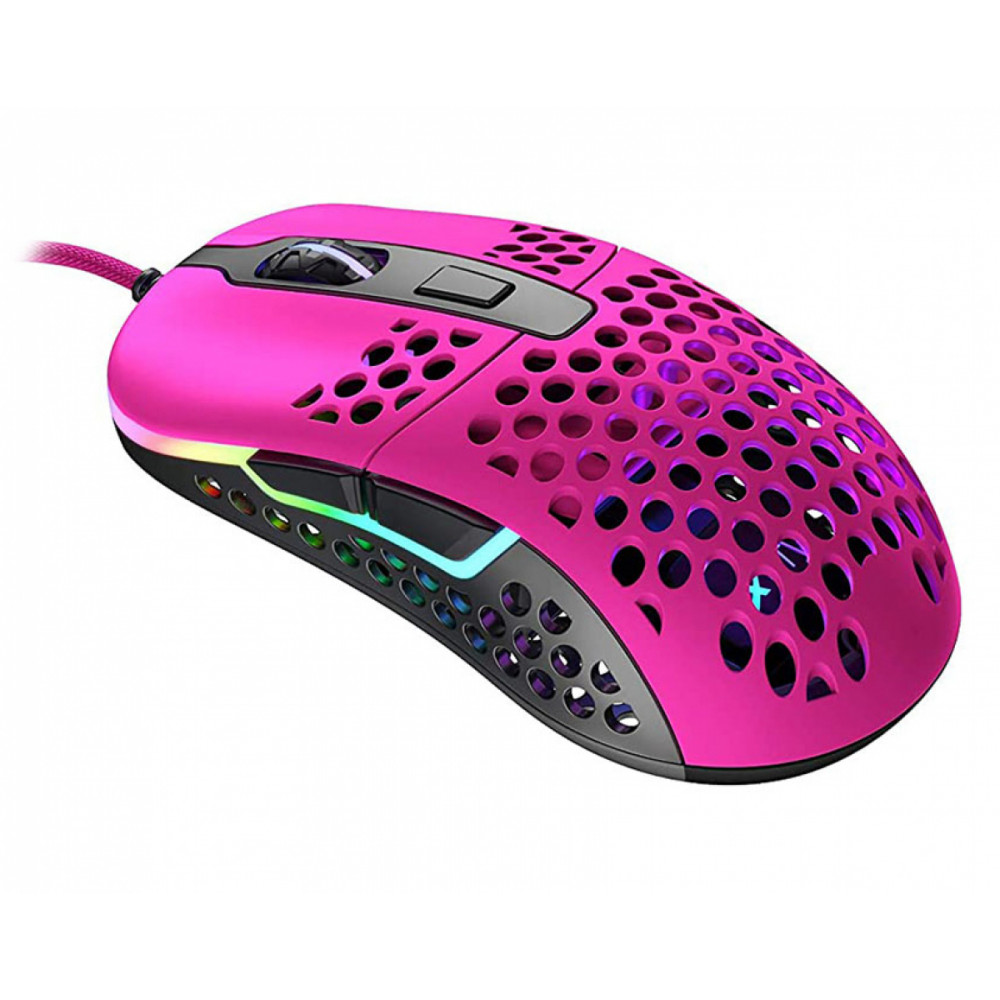 Мышь проводная Xtrfy M42 RGB, 16000dpi, оптическая светодиодная, USB, розовый (M42-RGB-PINK)