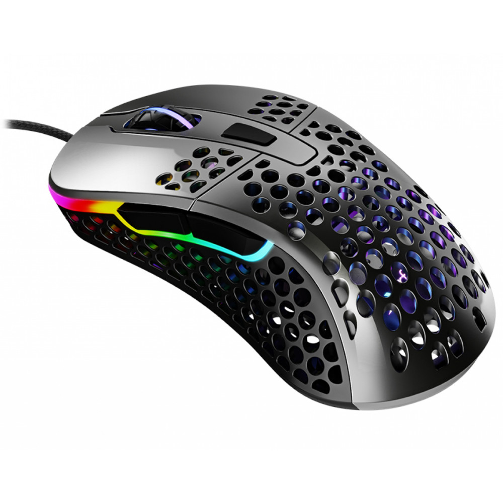 Мышь проводная Xtrfy M4 RGB, 12000dpi, оптическая светодиодная, USB, серый (XG-M4-RGB-GRAY)