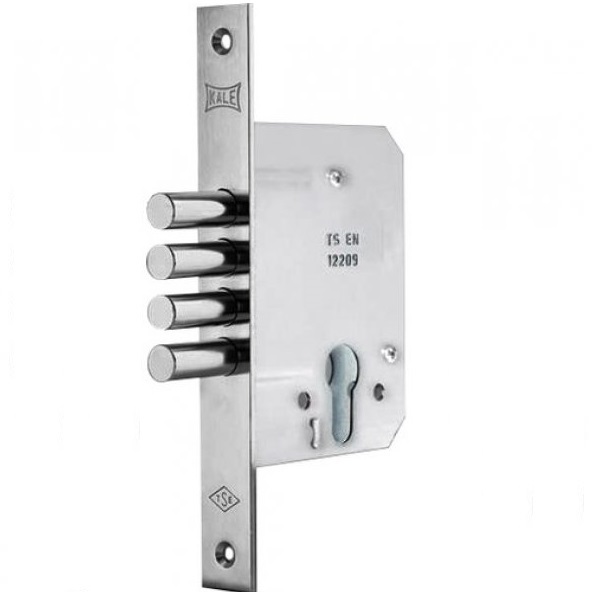 

Замок врезной цилиндровый Kale Kilit 189 4M NI, класс 2, ключей: 1, ригелей: 4, хром (18900000068), 189 4M NI