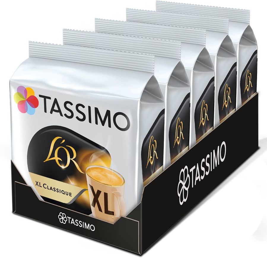 

Капсулы кофе/американо Tassimo L’or Xl Classique, 80 порций/80 капсул, 150мл, Tassimo (8052167_80), L’or Xl Classique