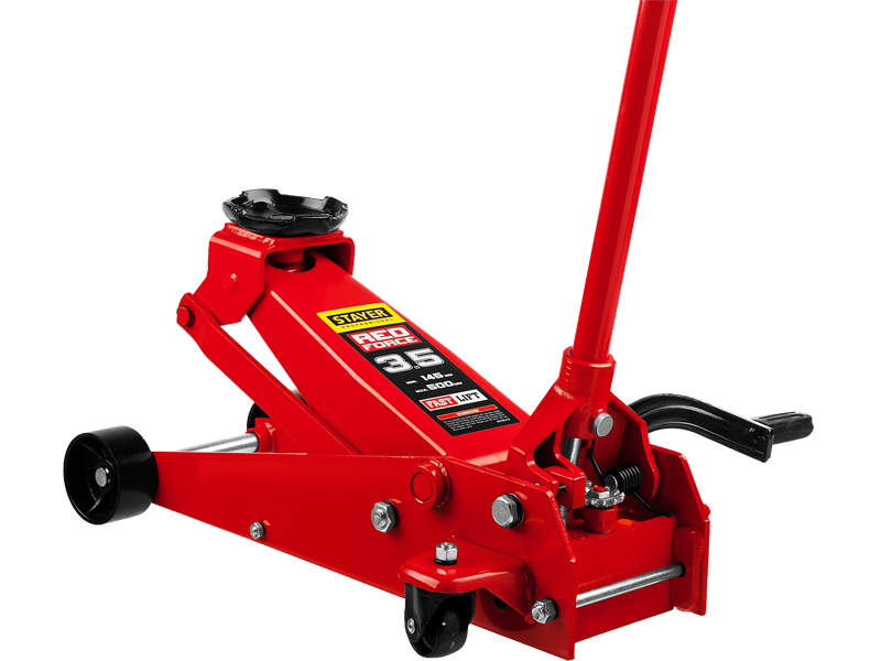 

Домкрат STAYER Professional Red Force, подкатной гидравлический, 3.5 т, 14.5 см-50 см (43155-3.5), Red Force
