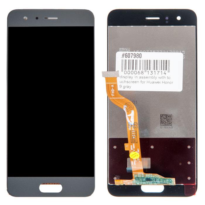 дисплей в сборе с тачскрином для Huawei Honor 9, Honor 9 Premium серый(Honor 9) [607980]