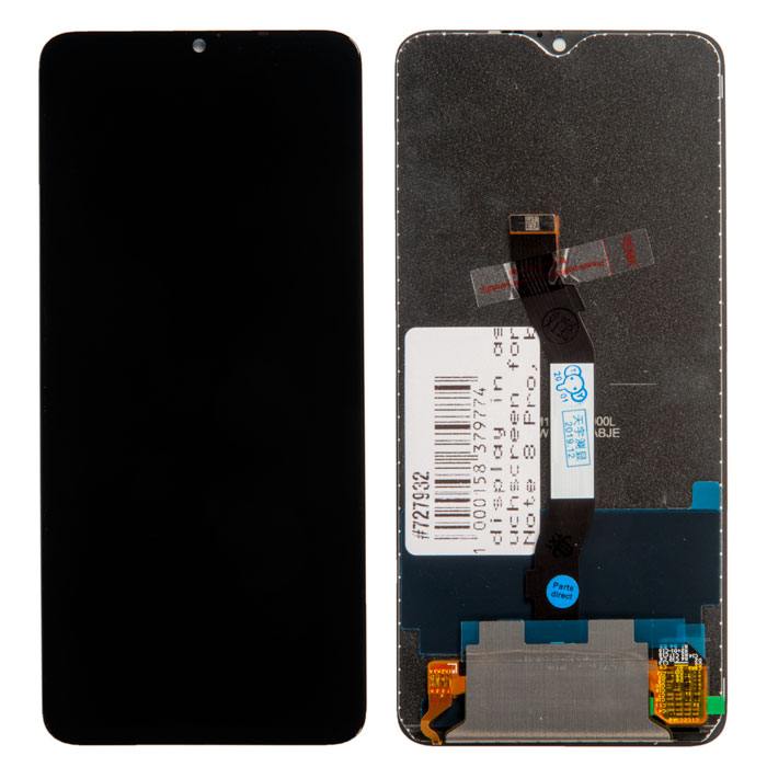 дисплей в сборе с тачскрином для Xiaomi Redmi Note 8 Pro, черный [727932] {Redmi Note 8 Pro}