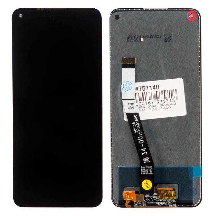 дисплей в сборе с тачскрином для Xiaomi Redmi Note 9, черный(Redmi Note 9) [757140]