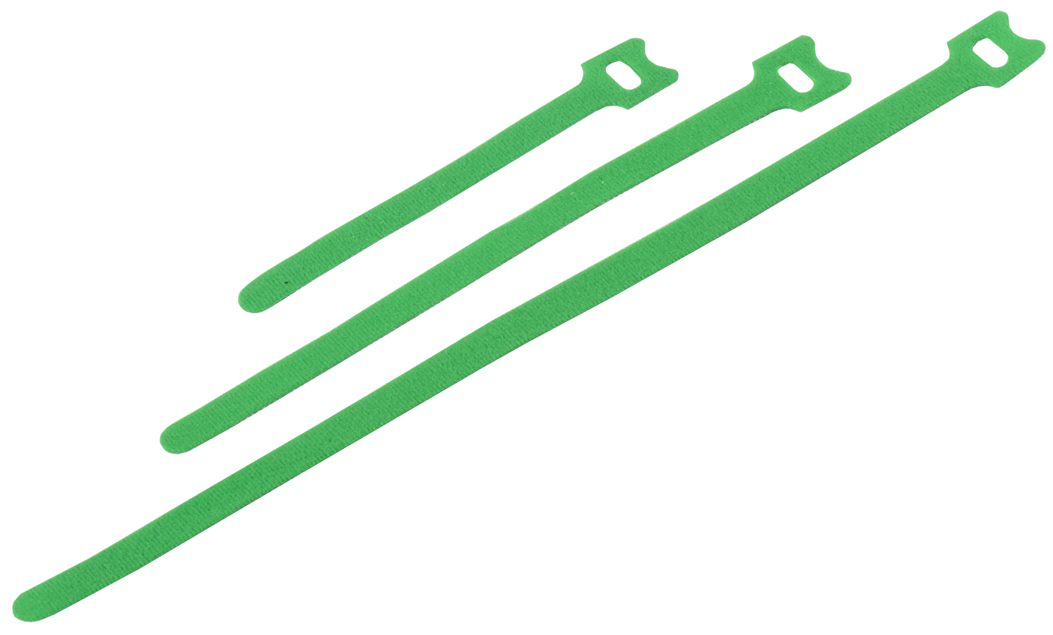 Стяжка-липучка ITK, 1.4 см x 210 мм, 100 шт., полиамид, зеленый (HKVG-W14-L210)