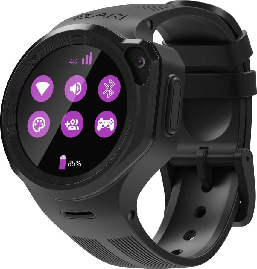 Умные часы детские Elari KidPhone 4GR, черный