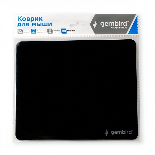 Коврик для мыши Gembird MP-BASIC, 220х180х0,5мм, черный (MP-BASIC)