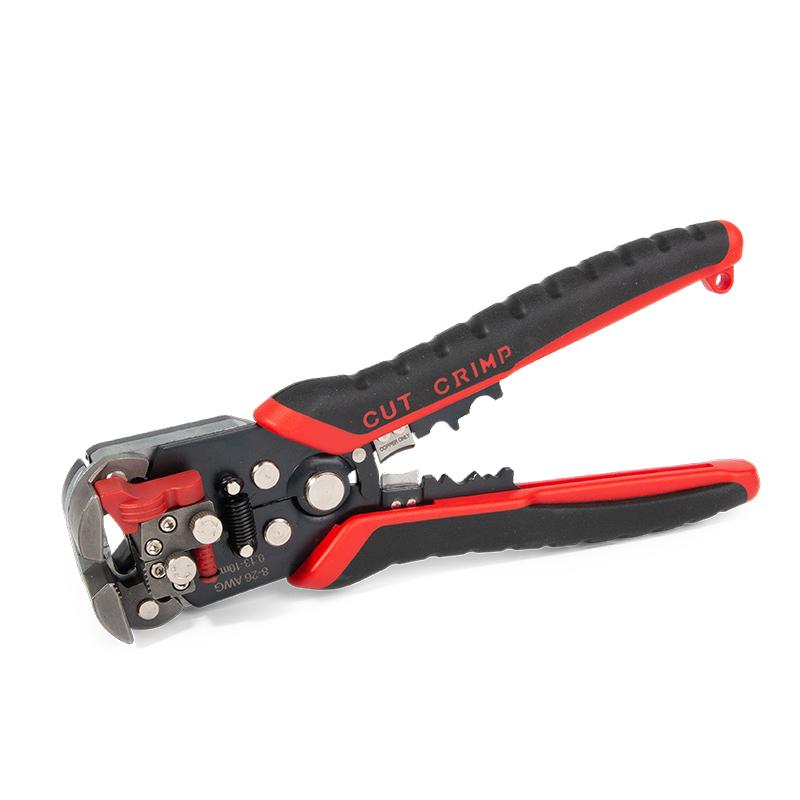 

Съемник изоляции (стриппер) от 0.05мм² до 10мм², обжим наконечников, резка провода, опрессовка автоклемм, бесконтактный детектор переменного напряжения, КВТ WS-14 Вольтмастер (WS-14), WS-14 Вольтмастер