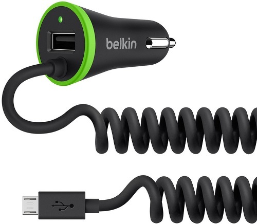 Автомобильное зарядное устройство Belkin Boost Up F8M890bt04-BLK, USB, 3.4A, кабель microUSB, черный (F8M890bt04-BLK)