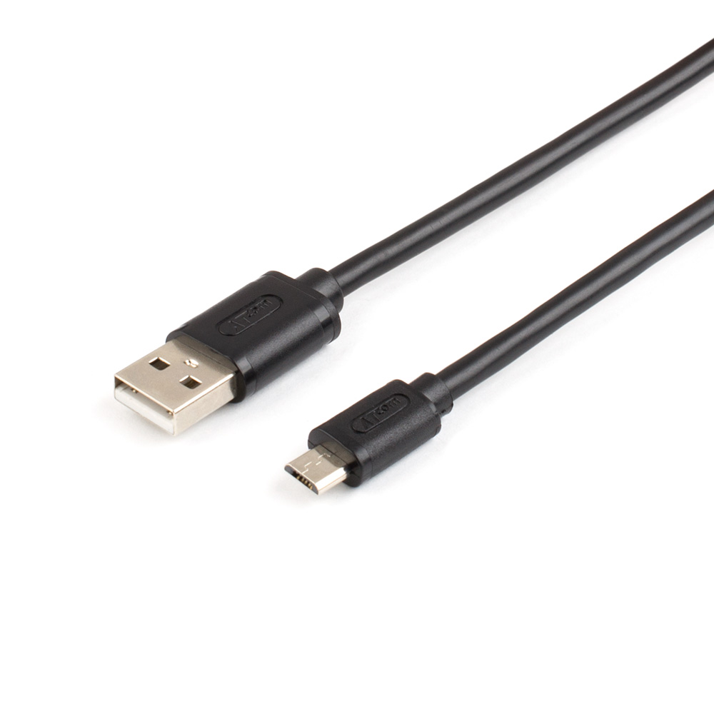 

Кабель USB-Micro USB, 1.8м, черный ATCOM AT9175 (AT9175), AT9175