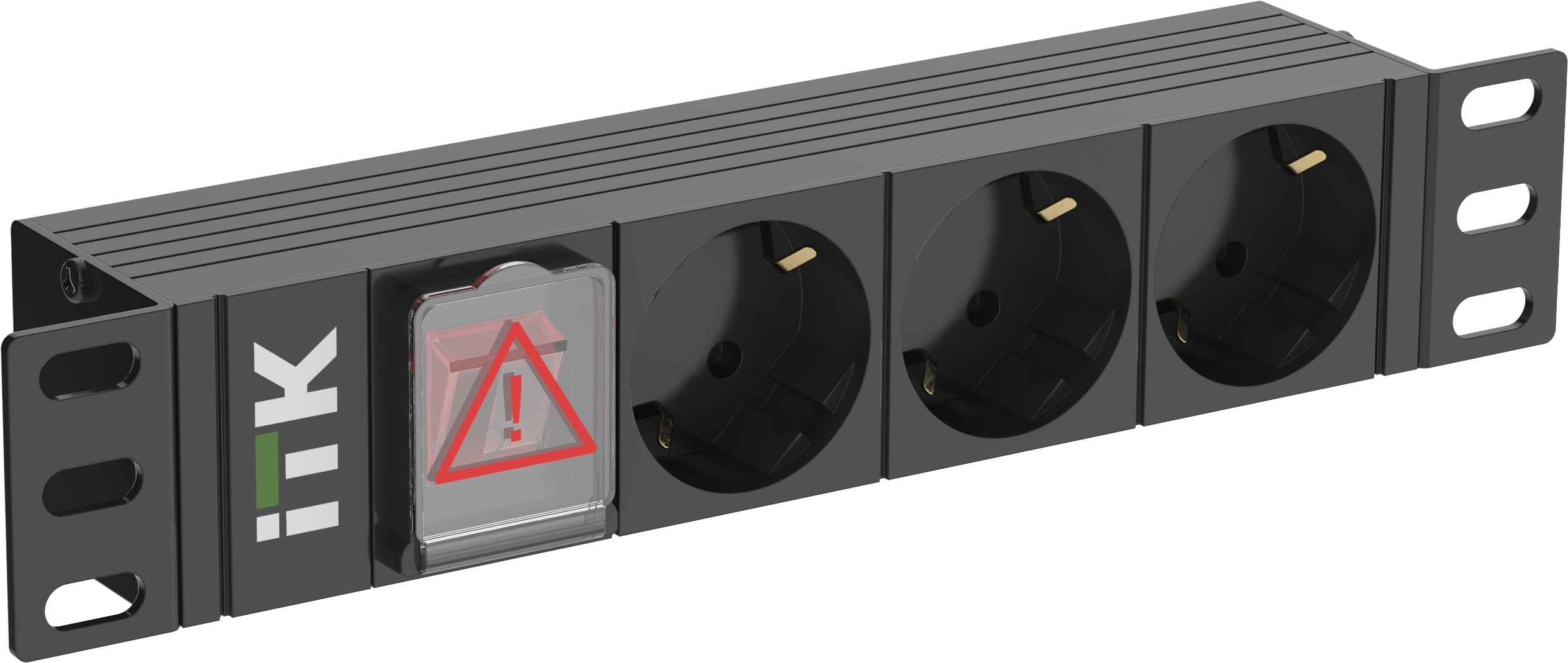 

Блок розеток (PDU) ITK, 1U, кол-во розеток:3 (3xЕвро), 16А, черный (PH12-3D3-P)