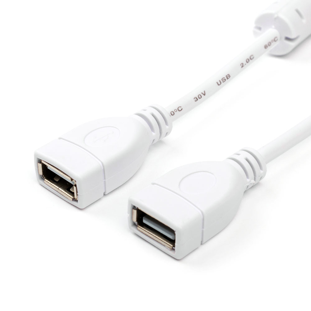 

Кабель-удлинитель USB 2.0(Af)-USB 2.0(Af), 1.8м, белый ATCOM AT5647 (AT5647), AT5647