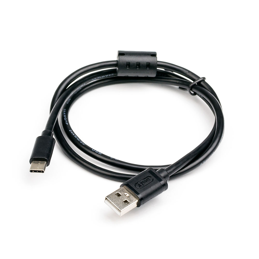 

Кабель USB-Type-C, ферритовый фильтр, 1.8м, черный ATCOM AT6255 (AT6255), AT6255