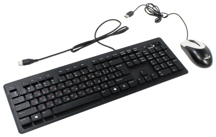 Клавиатура + мышь Genius SlimStar C115, USB, черный (31330212100)