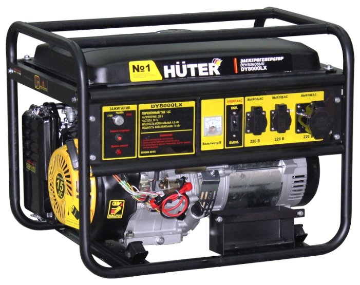 Электрогенератор Huter DY8000LX, 15 л.с., 7 кВт
