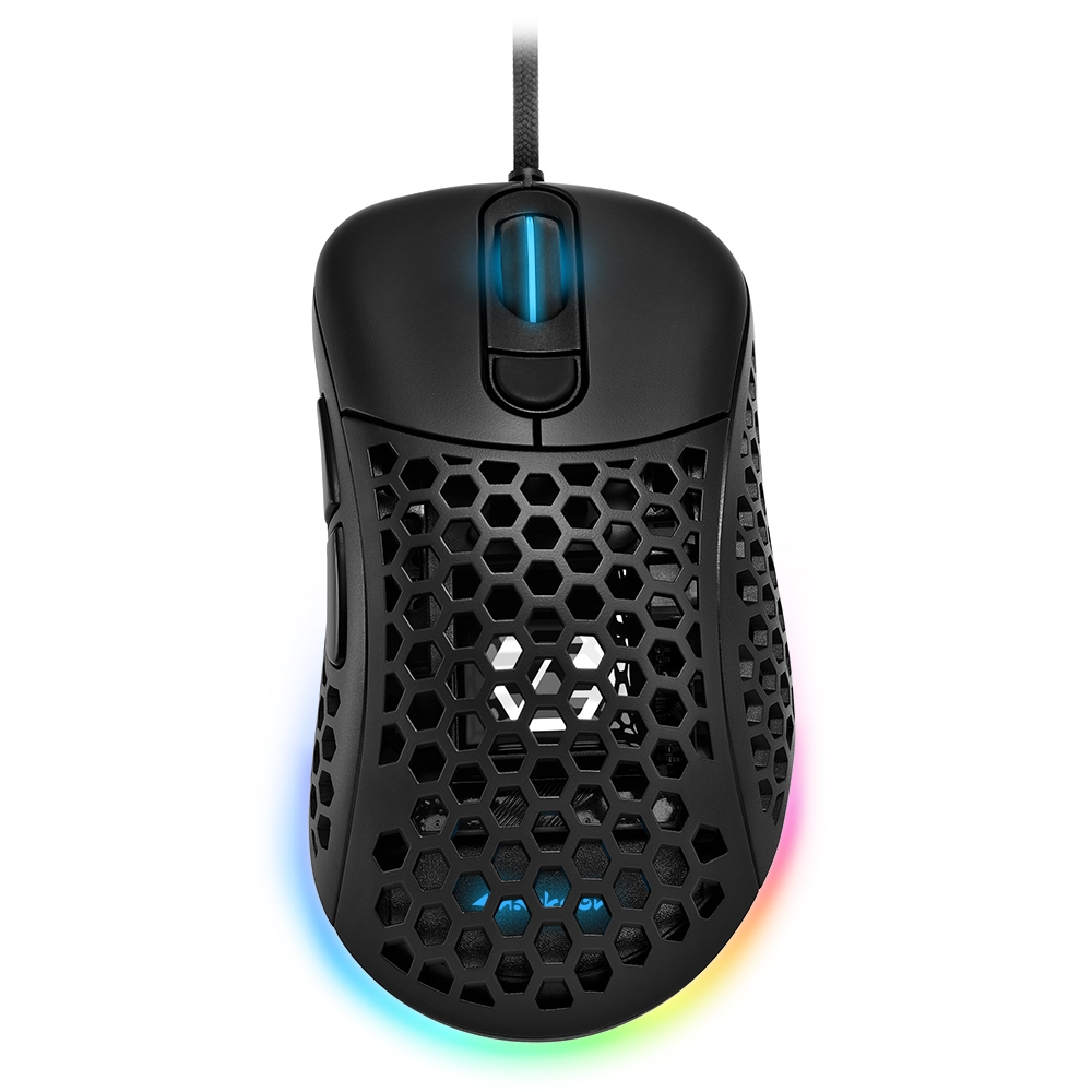 

Мышь проводная Sharkoon Light2 200, 16000dpi, оптическая светодиодная, USB, черный (4044951029013), Light2 200