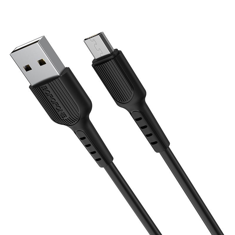 

Кабель USB-Micro USB, 2A, 1м, черный Borofone Easy BX16 (99499), BX16