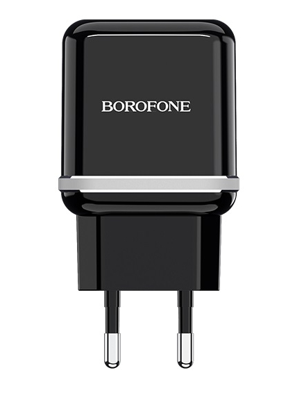 

Сетевое зарядное устройство Borofone BA25A Outstanding, 2USB, 2.4A, черный (04153), BA25A Outstanding