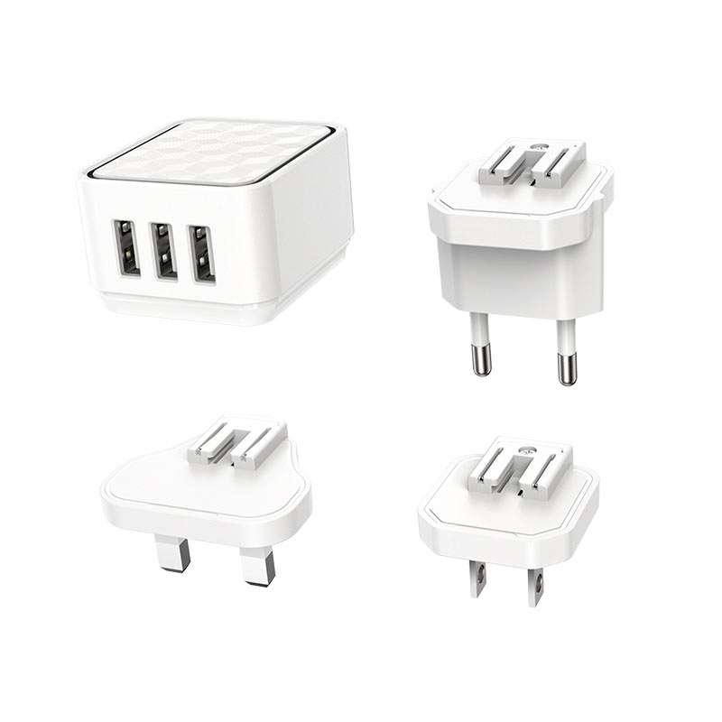 

Сетевое зарядное устройство Borofone BA51 Easy 12W, 3USB, 2.4A, белый (29552), BA51 Easy