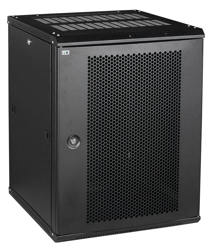 

Шкаф телекоммуникационный настенный 9U 600x600 мм, перфорация/металл, черный, разборный, ITK LINEA W (LWR5-09U66-PF)