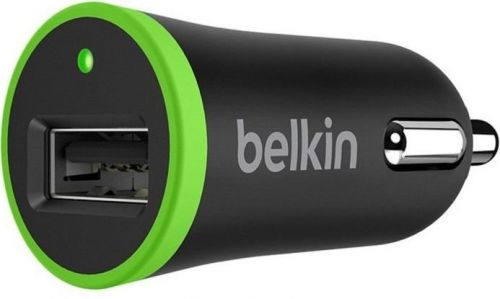 Автомобильное зарядное устройство Belkin Universal F8M887bt04-BLK, USB, 2.4A, кабель microUSB, черный (F8M887bt04-BLK)