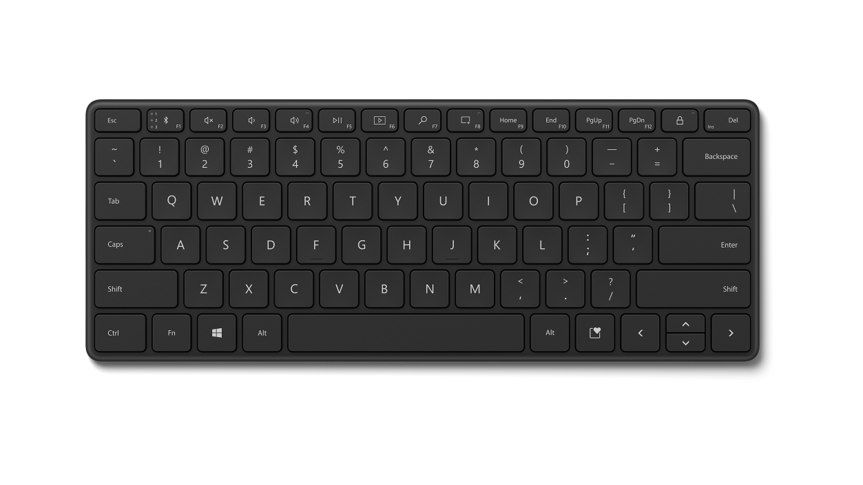 

Клавиатура беспроводная Microsoft Bluetooth Designer Compact Keyboard, мембранная, Bluetooth, черный (21Y-00011), Bluetooth Designer Compact Keyboard