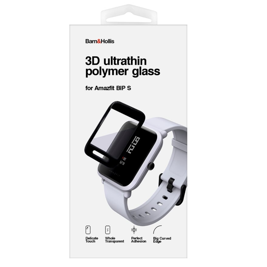 

Защитное стекло 3D Barn&Hollis для Amazfit BIP S, с черной рамкой (УТ000022754)