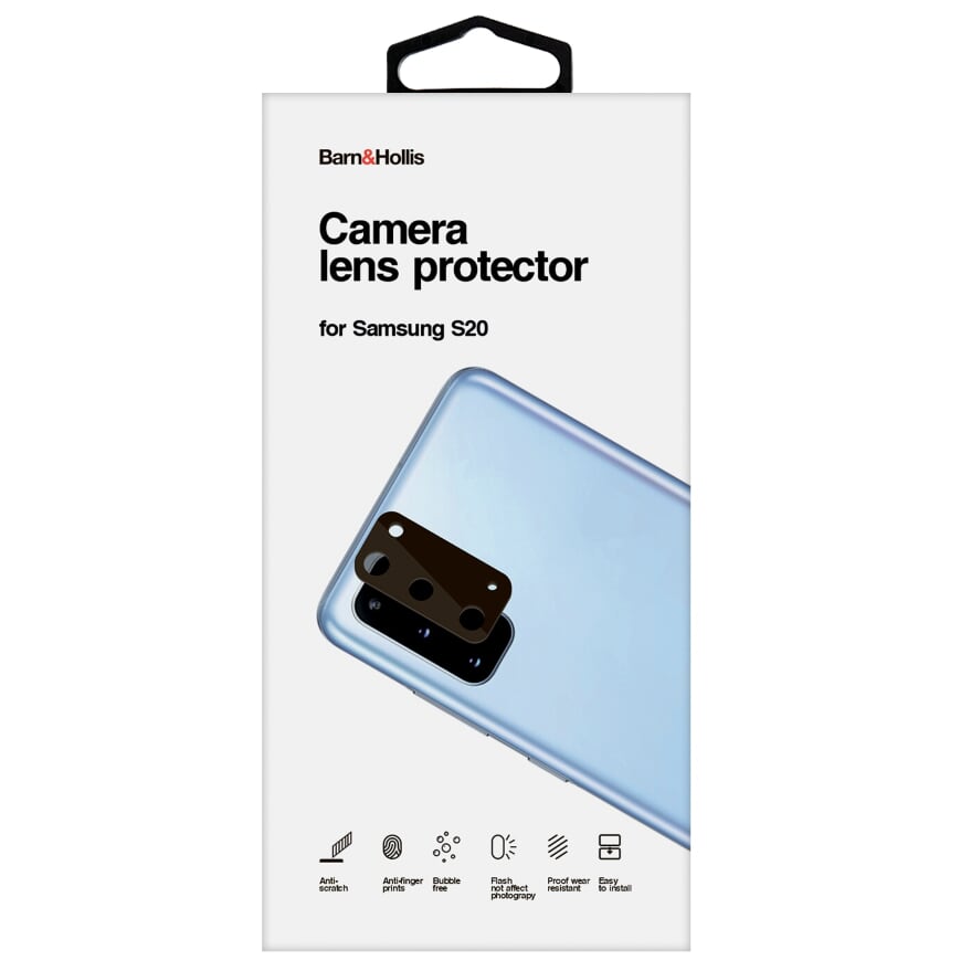 

Защитное стекло Barn&Hollis для камеры смартфона Samsung SM-G980 Galaxy S20, черный (УТ000022676)