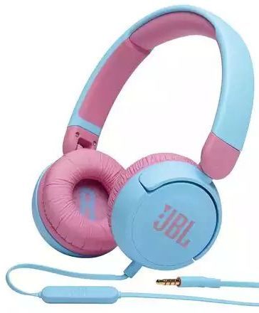 Проводная гарнитура JBL JR 310, голубой/розовый (JBLJR310BLU)