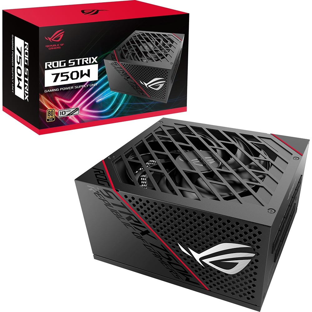 

Блок питания 750Вт ATX ASUS ROG STRIX 750G, 135 мм, 80 Plus Gold (90YE00A0-B0NA00), ROG STRIX 750G
