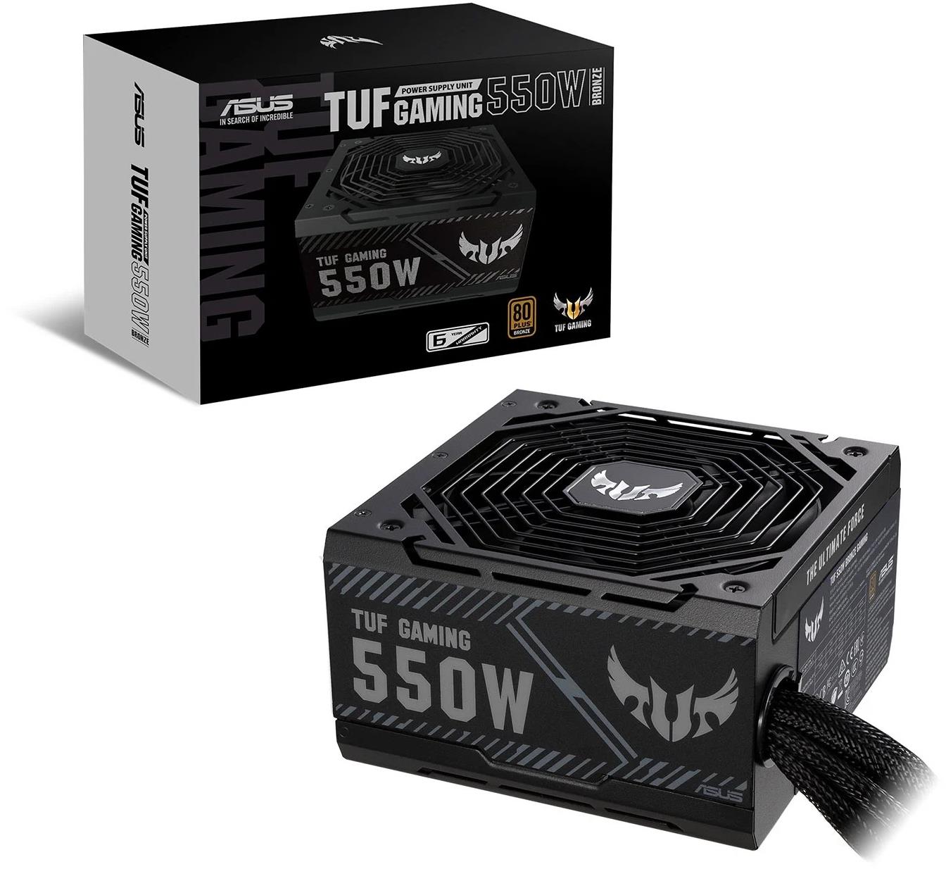 

Блок питания 550Вт ATX ASUS TUF Gaming 550W, 135 мм, 80 Plus Bronze (90YE00D2-B0NA00), TUF Gaming 550W