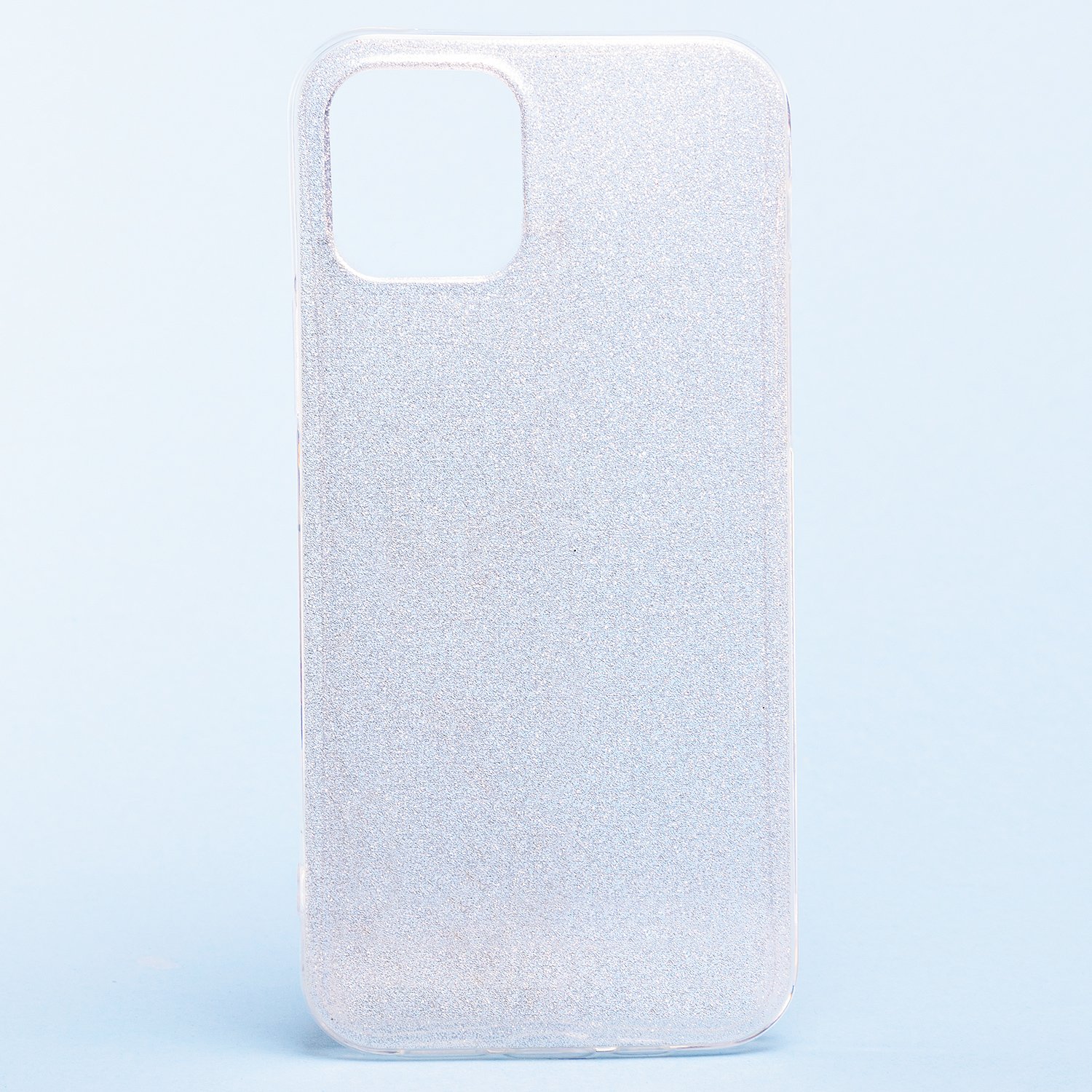

Чехол Glamour для смартфона Apple iPhone 12 mini, силикон, прозрачный/серебристый (119275)