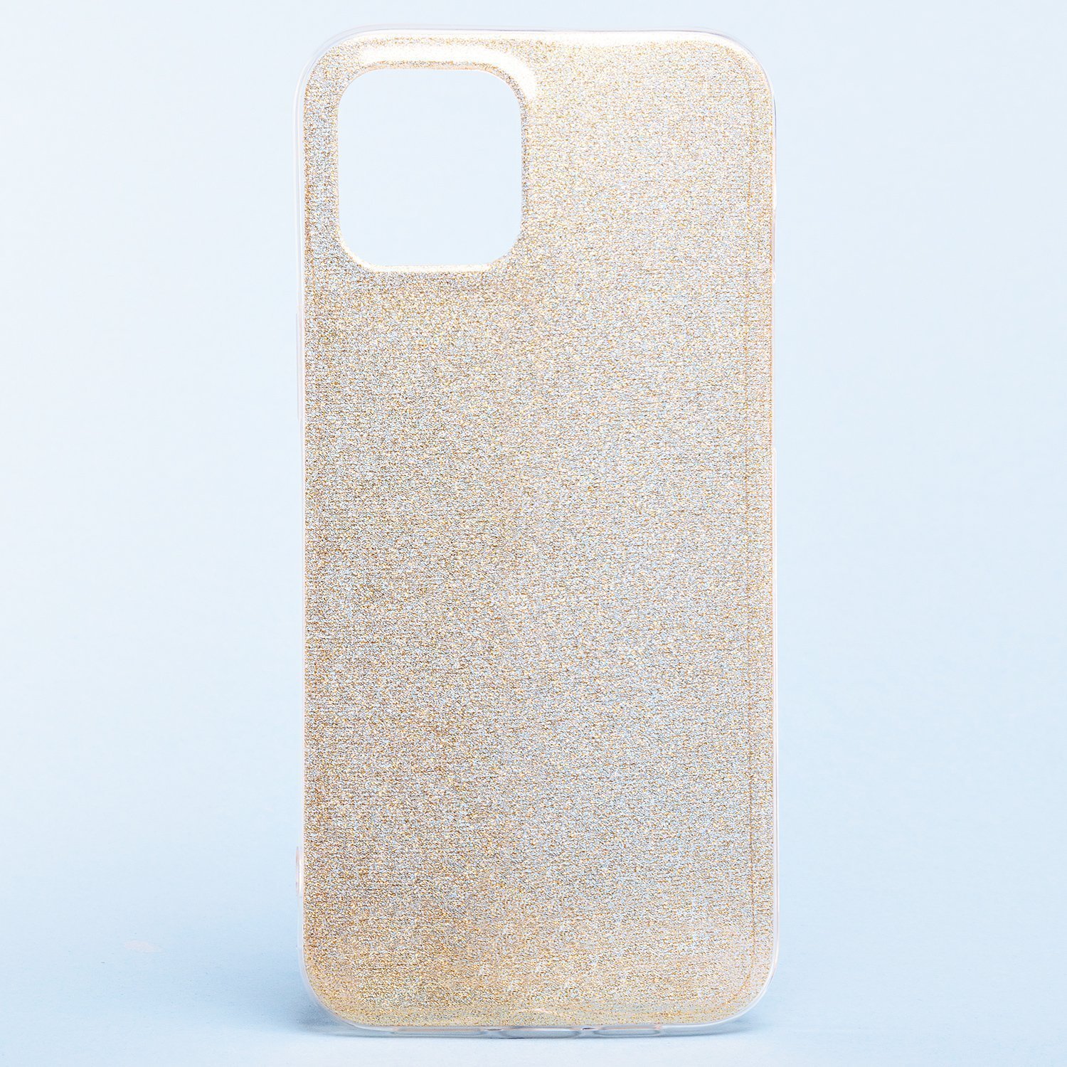 

Чехол-накладка Glamour для смартфона Apple iPhone 12 Pro Max, силикон, прозрачный/золотистый (119281)