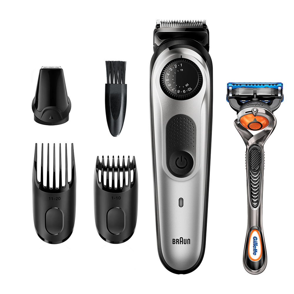 

Триммер Braun BT5260, режимов 39, насадок 3, серый/черный (1455750), BT5260