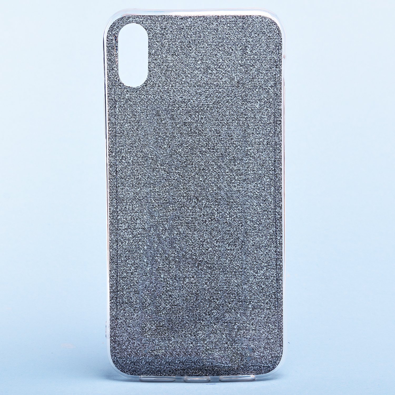 

Чехол-накладка Glamour для смартфона Apple iPhone XR, силикон, прозрачный/черный (119156)