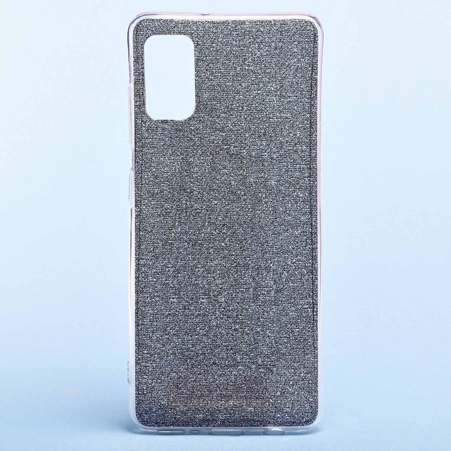 

Чехол-накладка Glamour для смартфона Samsung SM-A415 Galaxy A41, силикон, прозрачный/черный (119208)