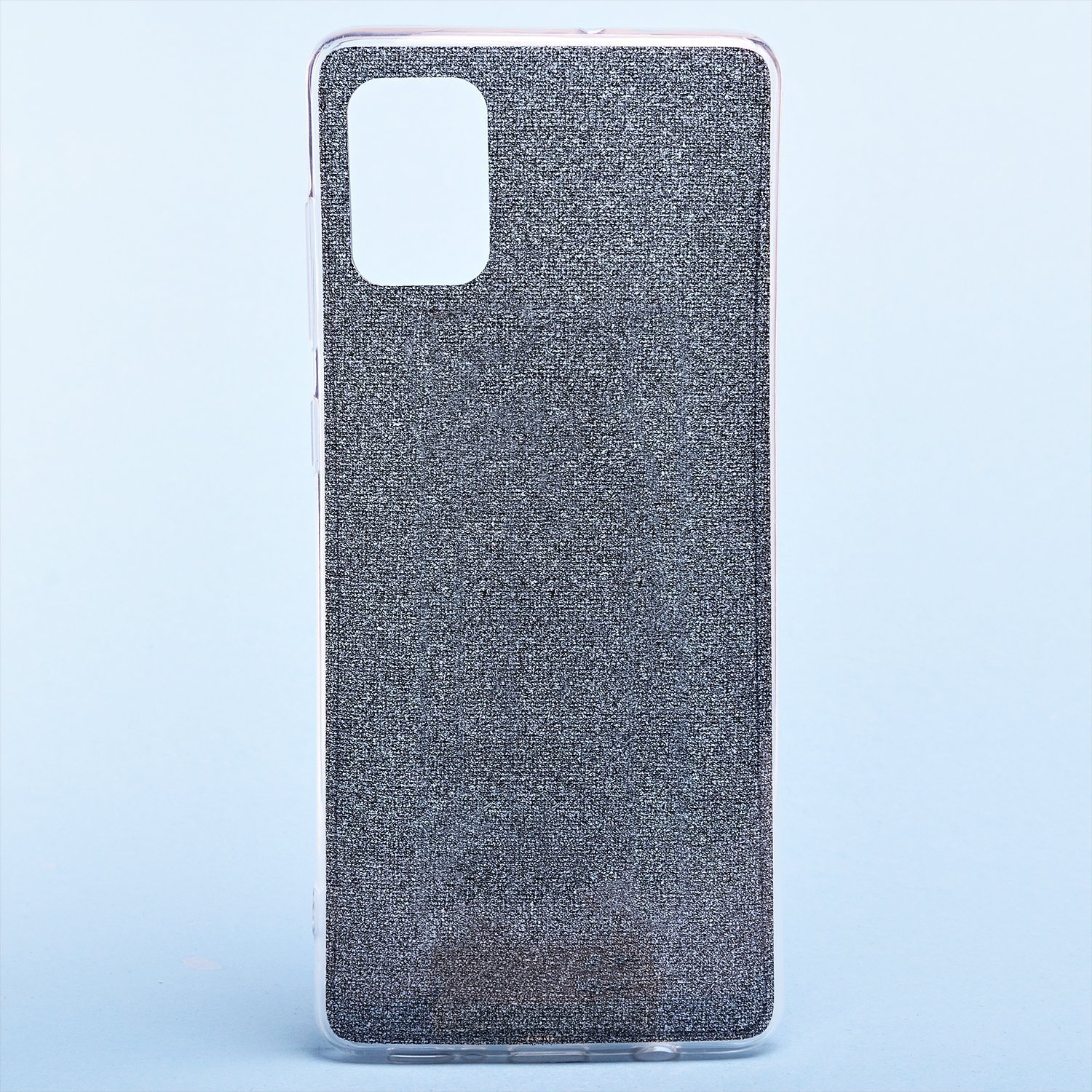 

Чехол-накладка Glamour для смартфона Samsung SM-A715 Galaxy A71, силикон, прозрачный/черный (119216)
