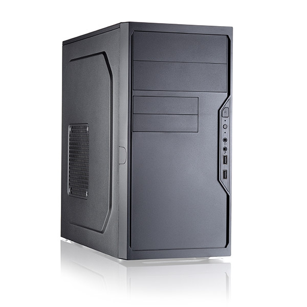 Корпус Foxline FL-733, mATX, Mini-Tower, USB 3.0, черный, 450 Вт (FL-733-FZ450R-U31)