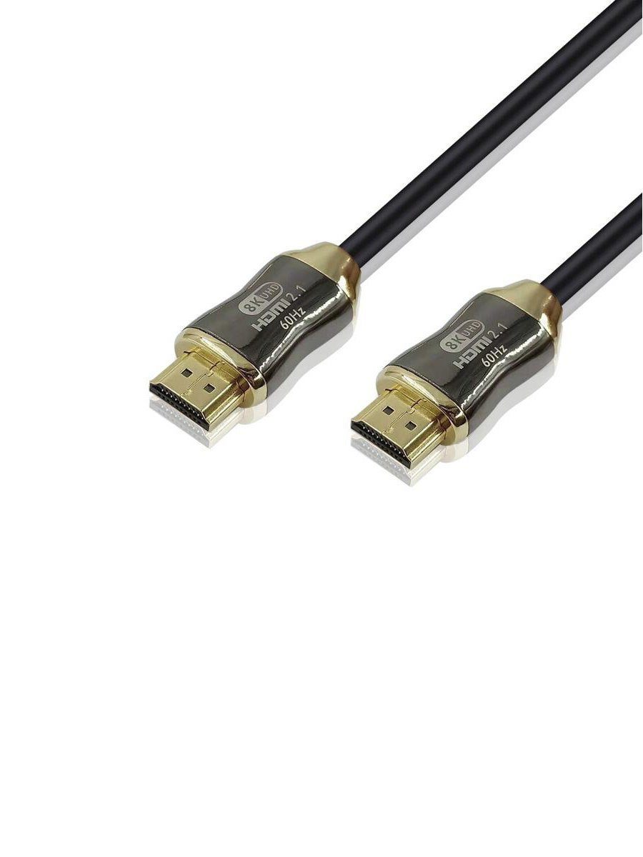 

Кабель HDMI(19M)-HDMI(19M) v2.1 4K, 8K, 2 м, черный Telecom (TCG300-2M)