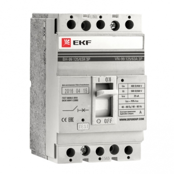 

Выключатель нагрузки 3P 250A, EKF PROxima BH-99 (sl99-250-250), BH-99